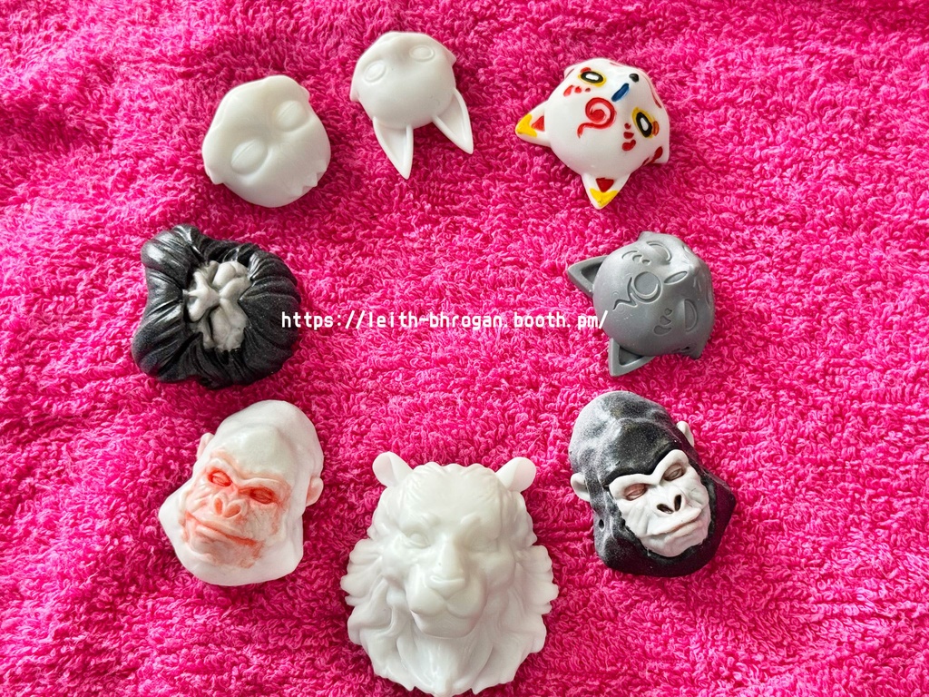 刀剣乱舞ONLINE【時間遡行軍・こんのすけ・くろのすけ・まめのすけ・鵺・亀吉・虎くん】&【ゴリラ】ミニお面