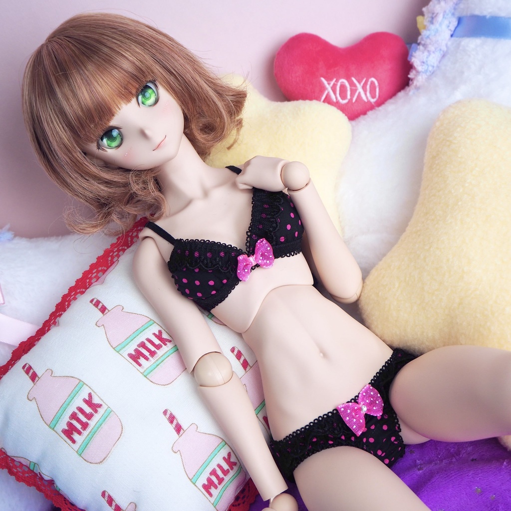 DDdyサイズ『黒×ピンクドット』『白×白ドット』シリーズ