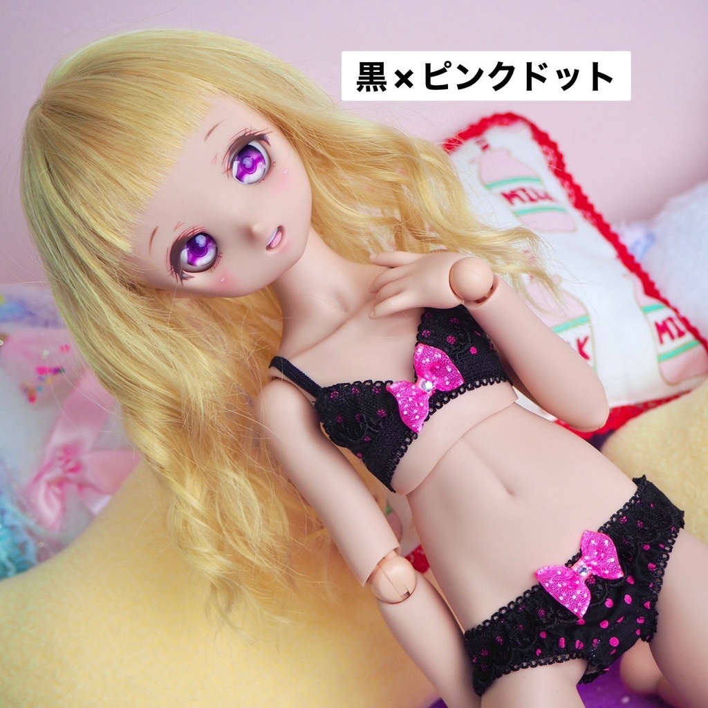 DDdyサイズ『黒×ピンクドット』『白×白ドット』シリーズ