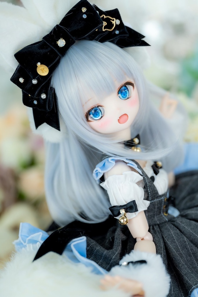 ロンシュカクチュール ツインテールストレート シルキーブルー 9インチ MDD