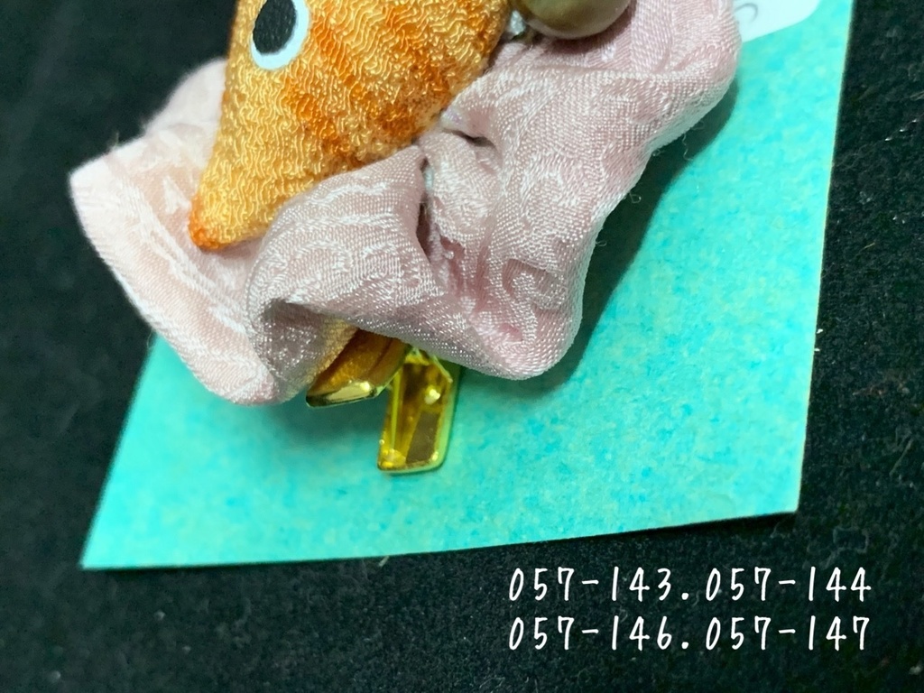 ドール用アクセ 茶トラの ねこクリップ