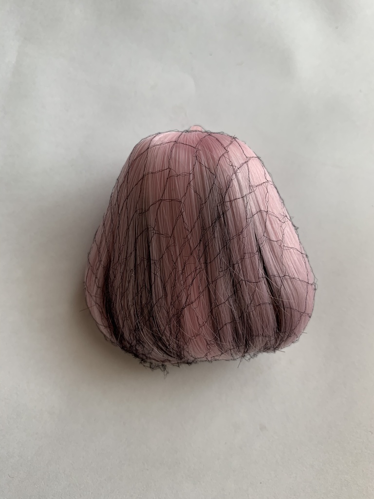 ⑤ 4インチ アホ毛インナーミディ ピンク×ショコラ