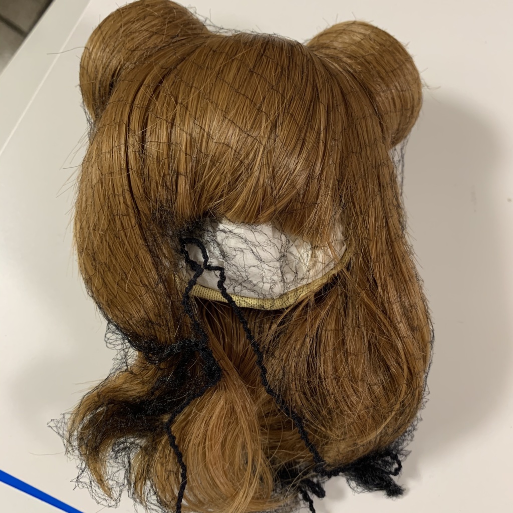 【A】 9インチ お団子ボブディ チョコ