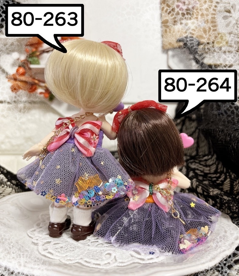 オビツ11サイズ ハロウィンねこリボンset