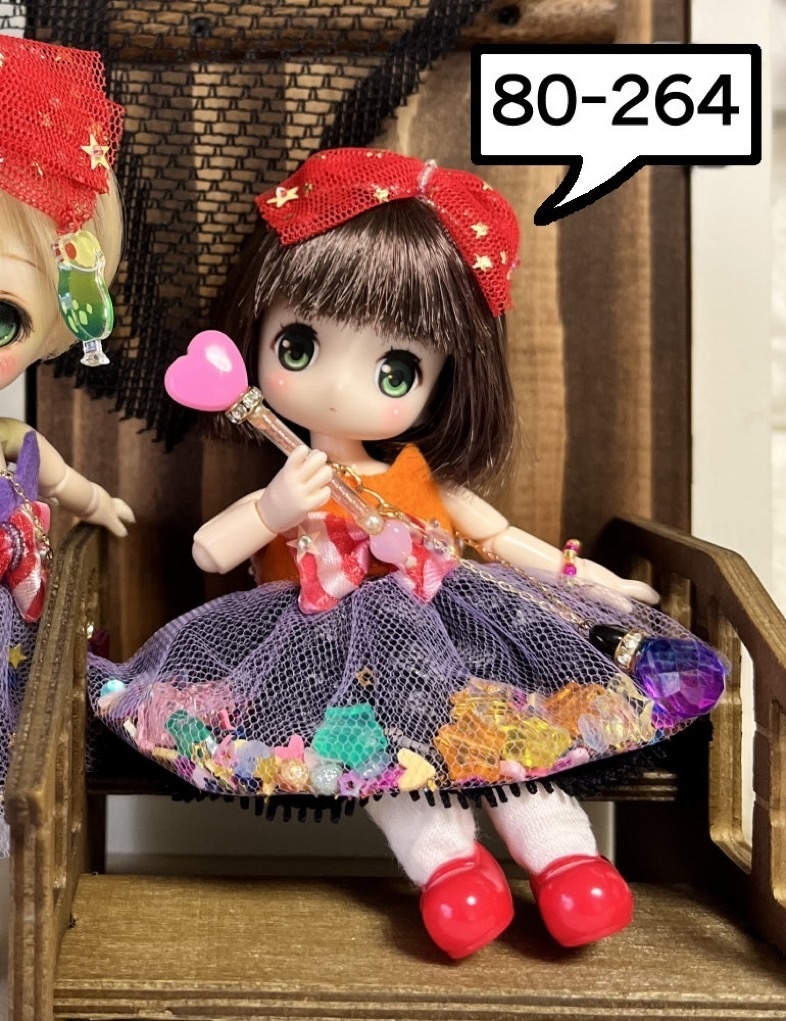 オビツ11サイズ ハロウィンねこリボンset