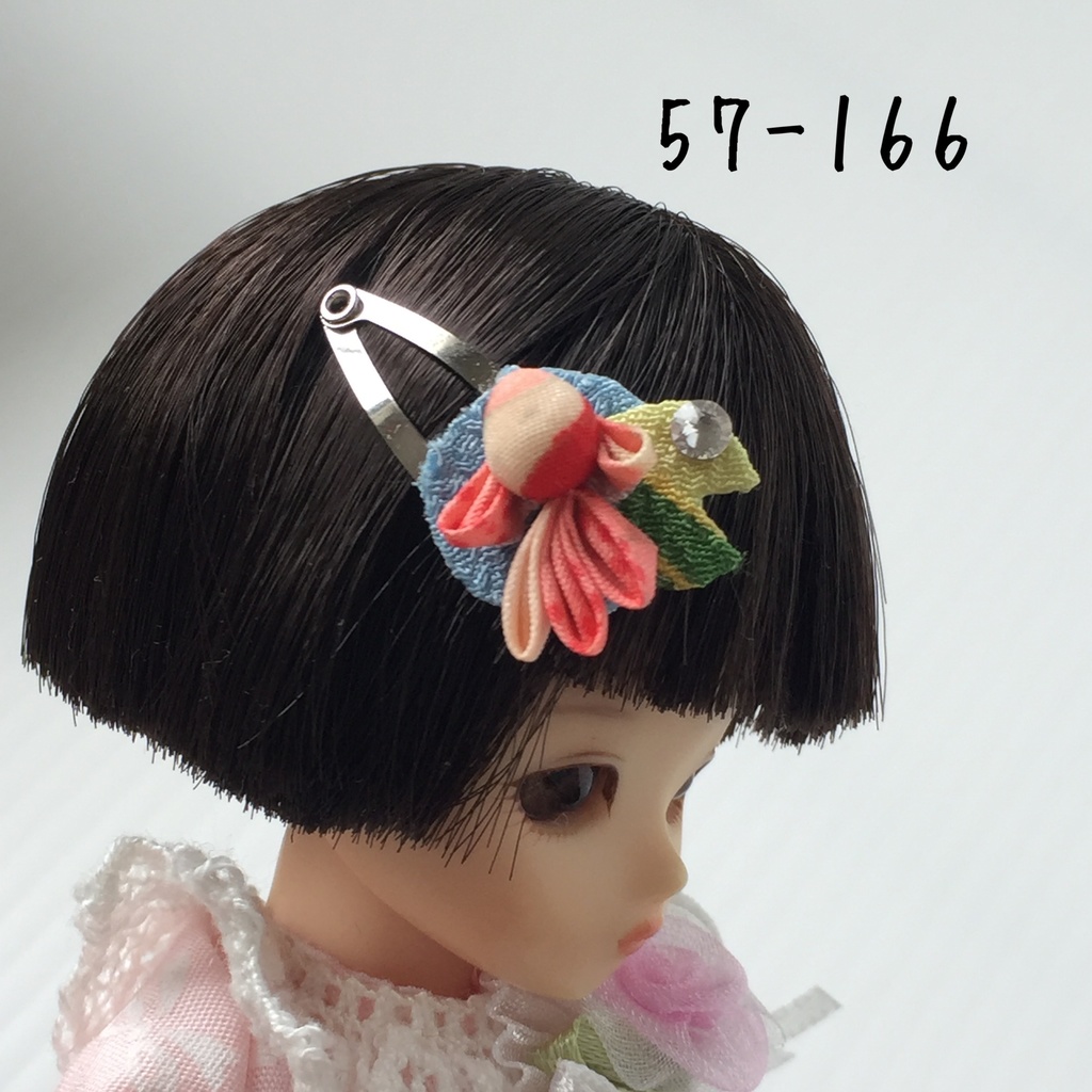 オビツ11サイズ 季節のお花や金魚の小さなパッチンどめ