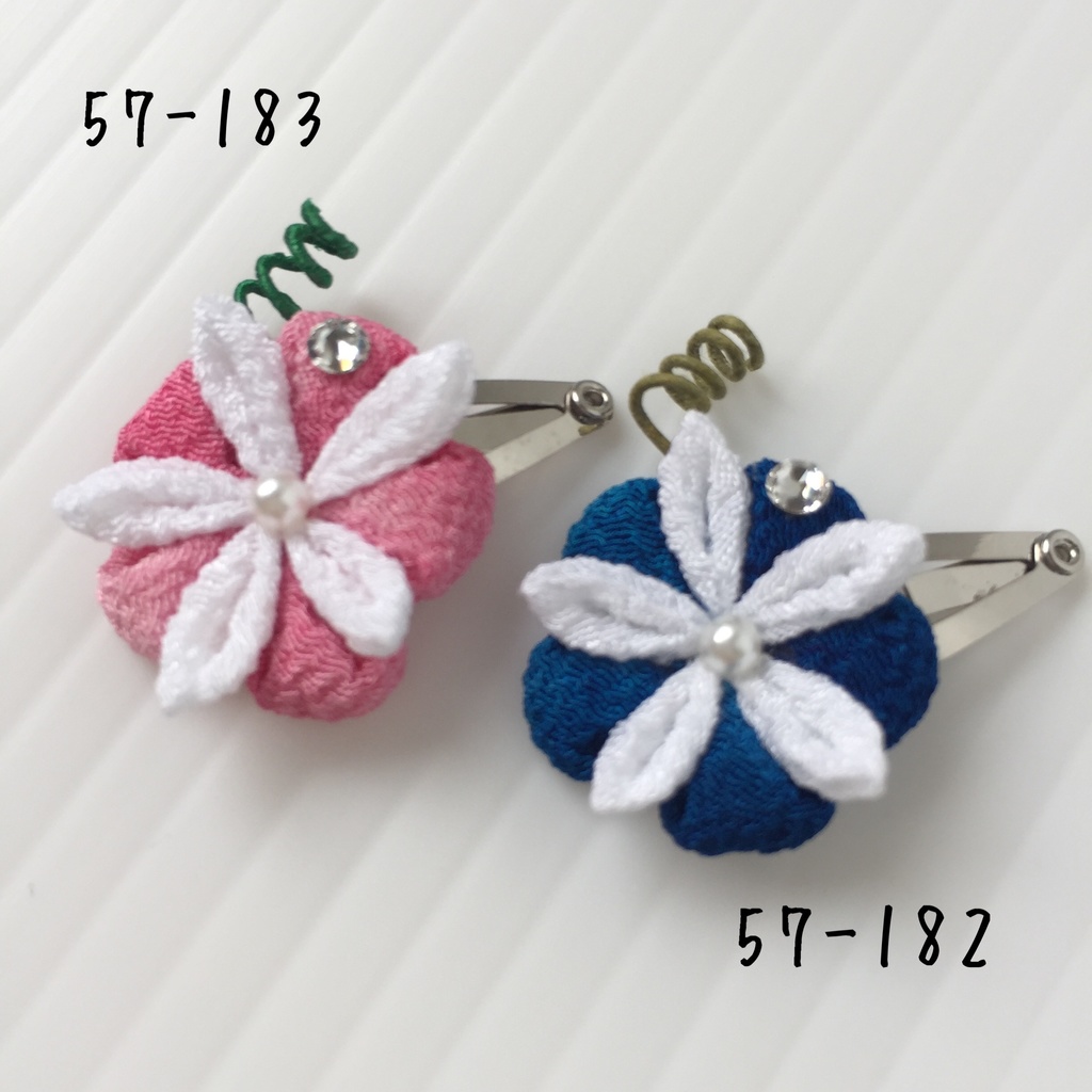 オビツ11サイズ 季節のお花や金魚の小さなパッチンどめ