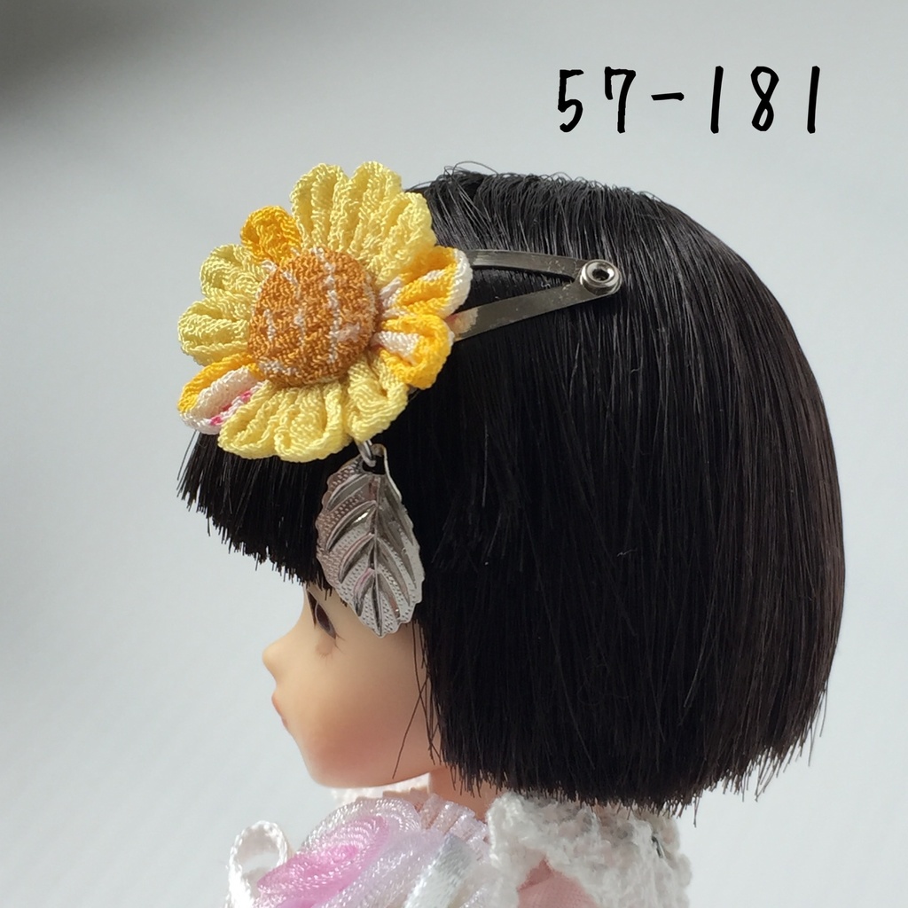 オビツ11サイズ 季節のお花や金魚の小さなパッチンどめ