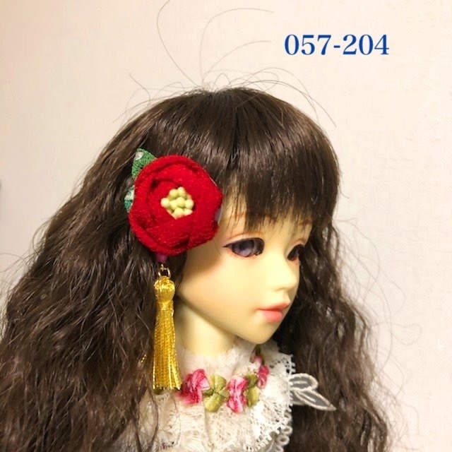 オビツ11サイズ 季節のお花や金魚の小さなパッチンどめ