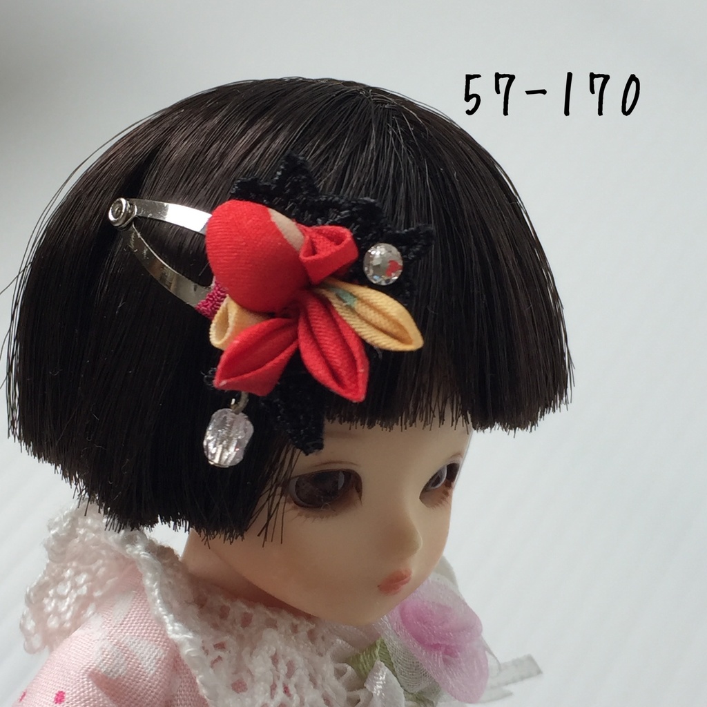 オビツ11サイズ 季節のお花や金魚の小さなパッチンどめ