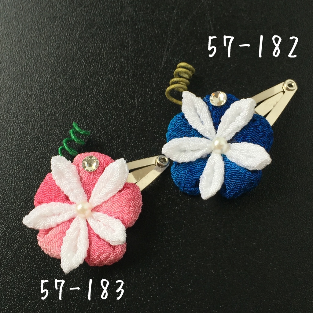 オビツ11サイズ 季節のお花や金魚の小さなパッチンどめ