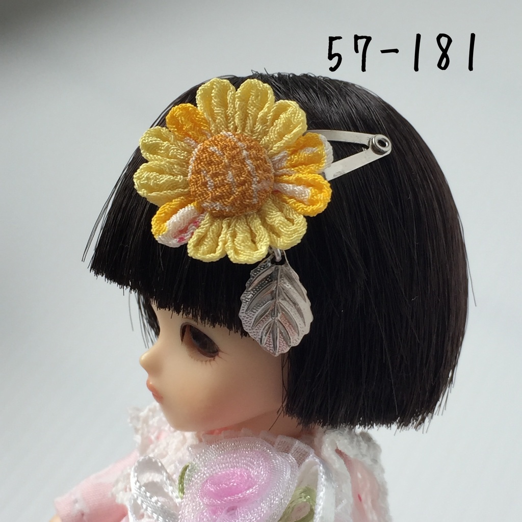 オビツ11サイズ 季節のお花や金魚の小さなパッチンどめ