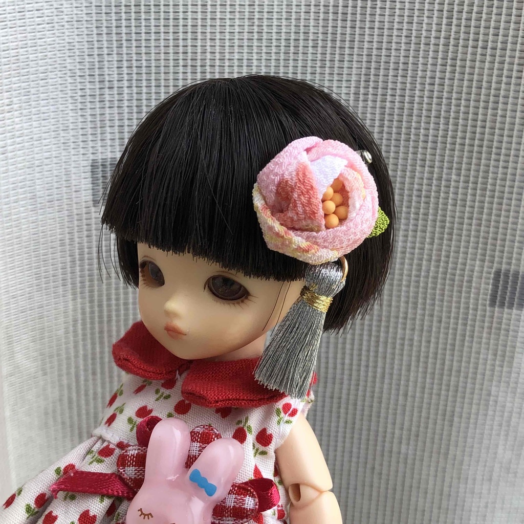 オビツ11サイズ 季節のお花や金魚の小さなパッチンどめ