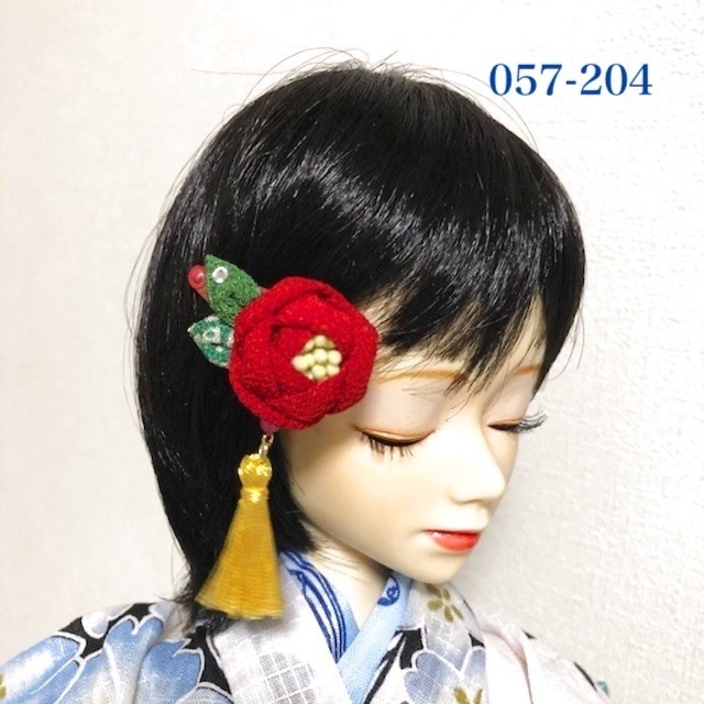 オビツ11サイズ 季節のお花や金魚の小さなパッチンどめ