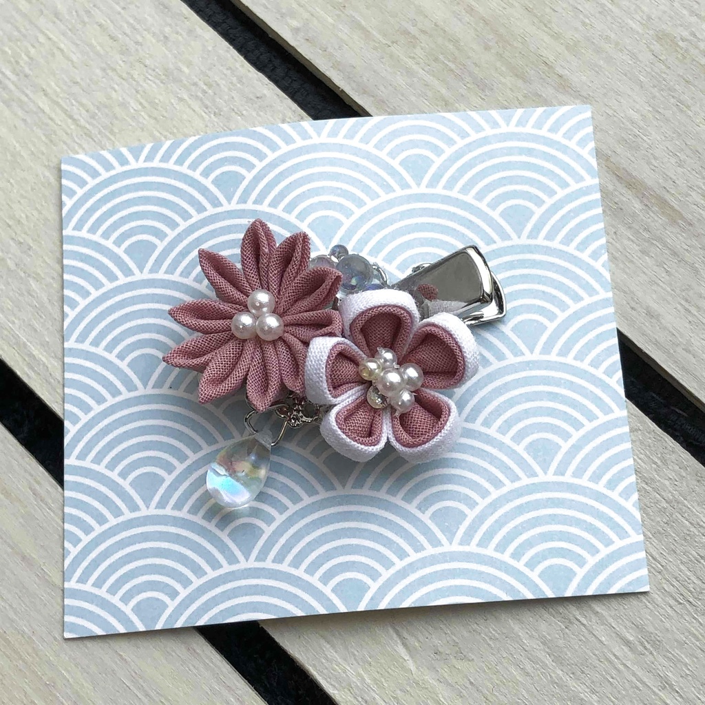 MSD以上対応 ドール用 つまみ細工のミニクリップ