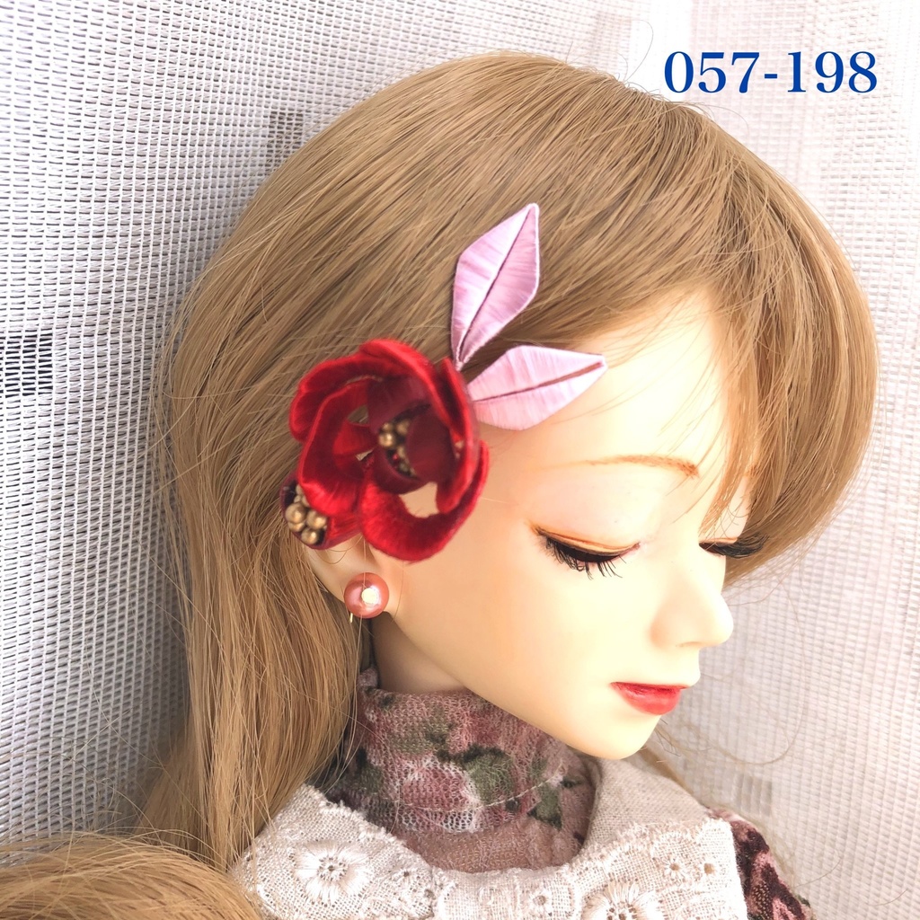 MSD以上対応 ドール用 つまみ細工のミニクリップ