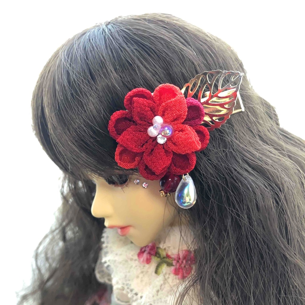 MSD以上対応 ドール用 つまみ細工のミニクリップ