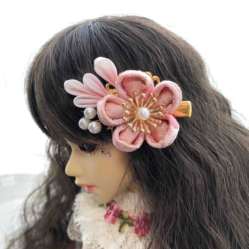 MSD以上対応 ドール用 つまみ細工のミニクリップ