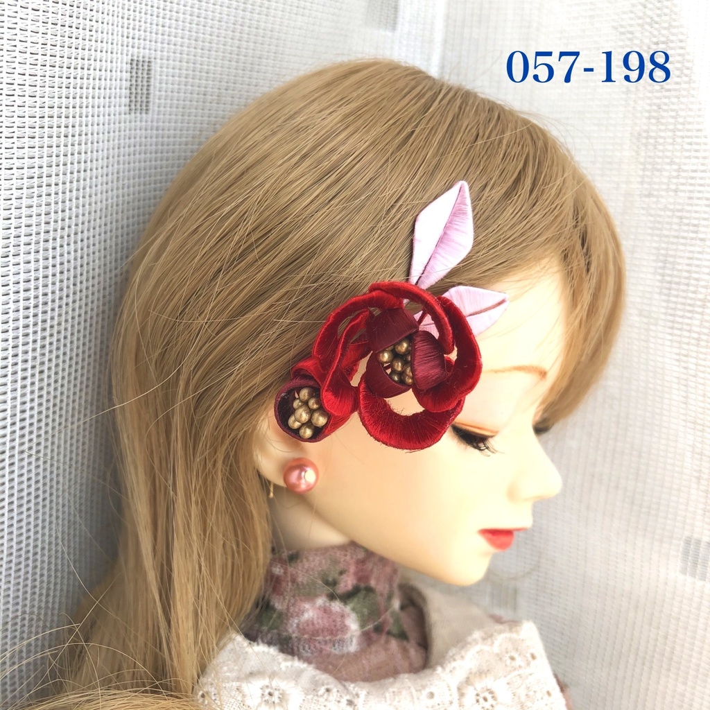 MSD以上対応 ドール用 つまみ細工のミニクリップ