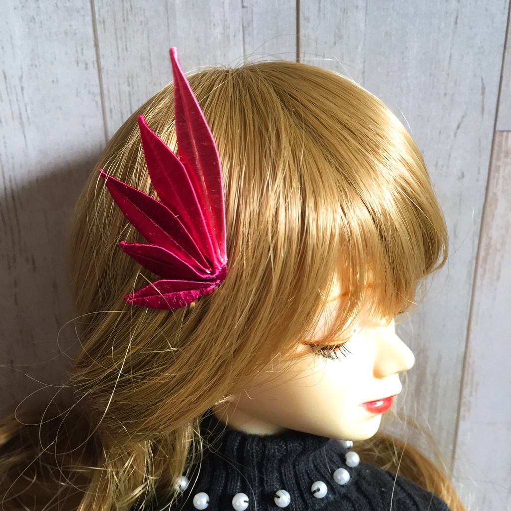 MSD以上対応 ドール用 つまみ細工のミニクリップ