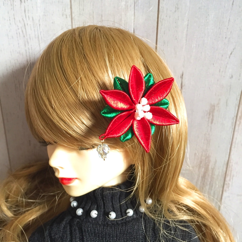 MSD以上対応 ドール用 つまみ細工のミニクリップ