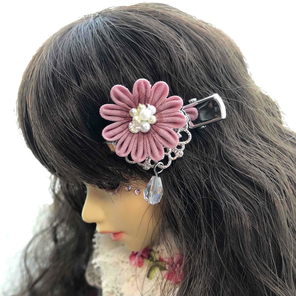 MSD以上対応 ドール用 つまみ細工のミニクリップ