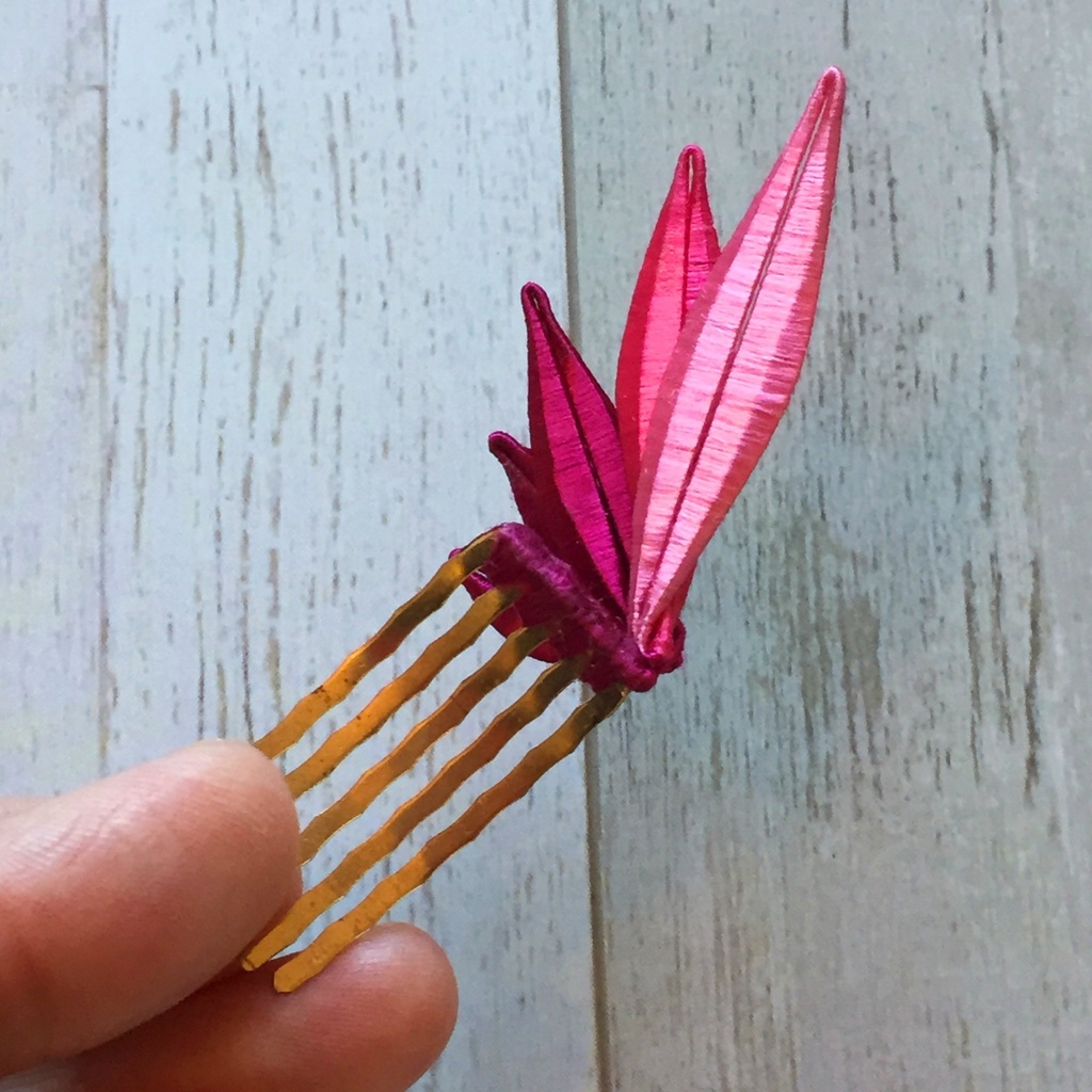 MSD以上対応 ドール用 つまみ細工のミニクリップ