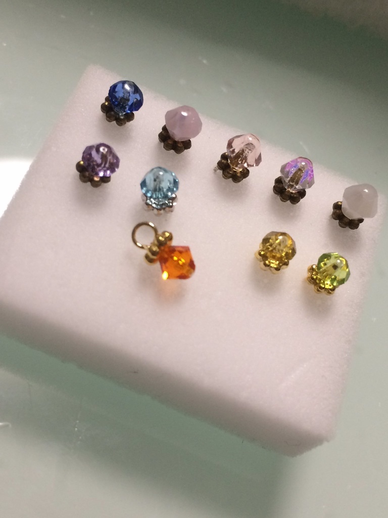 ドール用　指輪　キャンディーカラー　9色セット