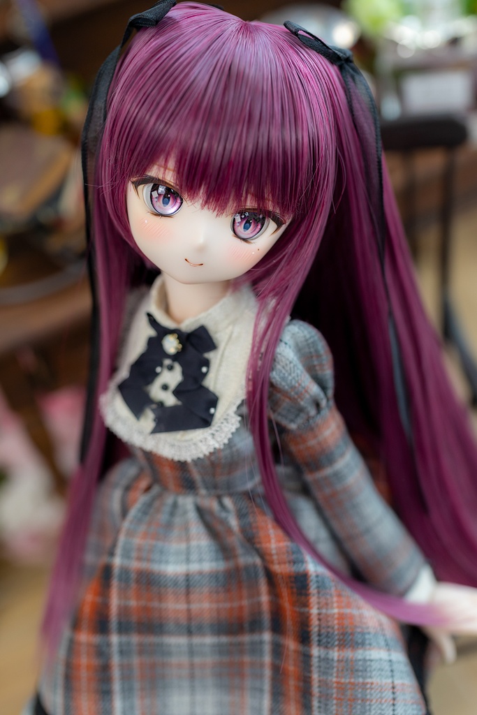 【10%OFF!秋の感謝セール】8~9inchウィッグ  ツーサイドアップストレート