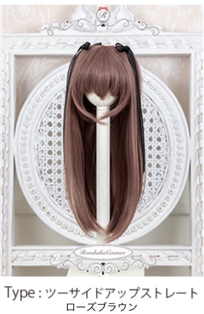 【10%OFF!秋の感謝セール】8~9inchウィッグ  ツーサイドアップストレート