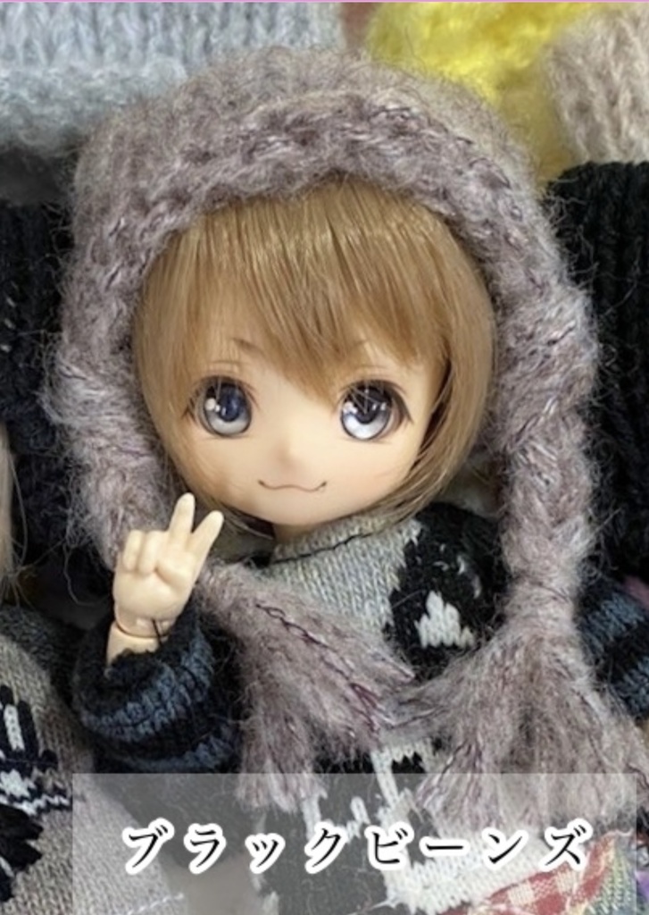 4インチサイズ にゃんこニット帽