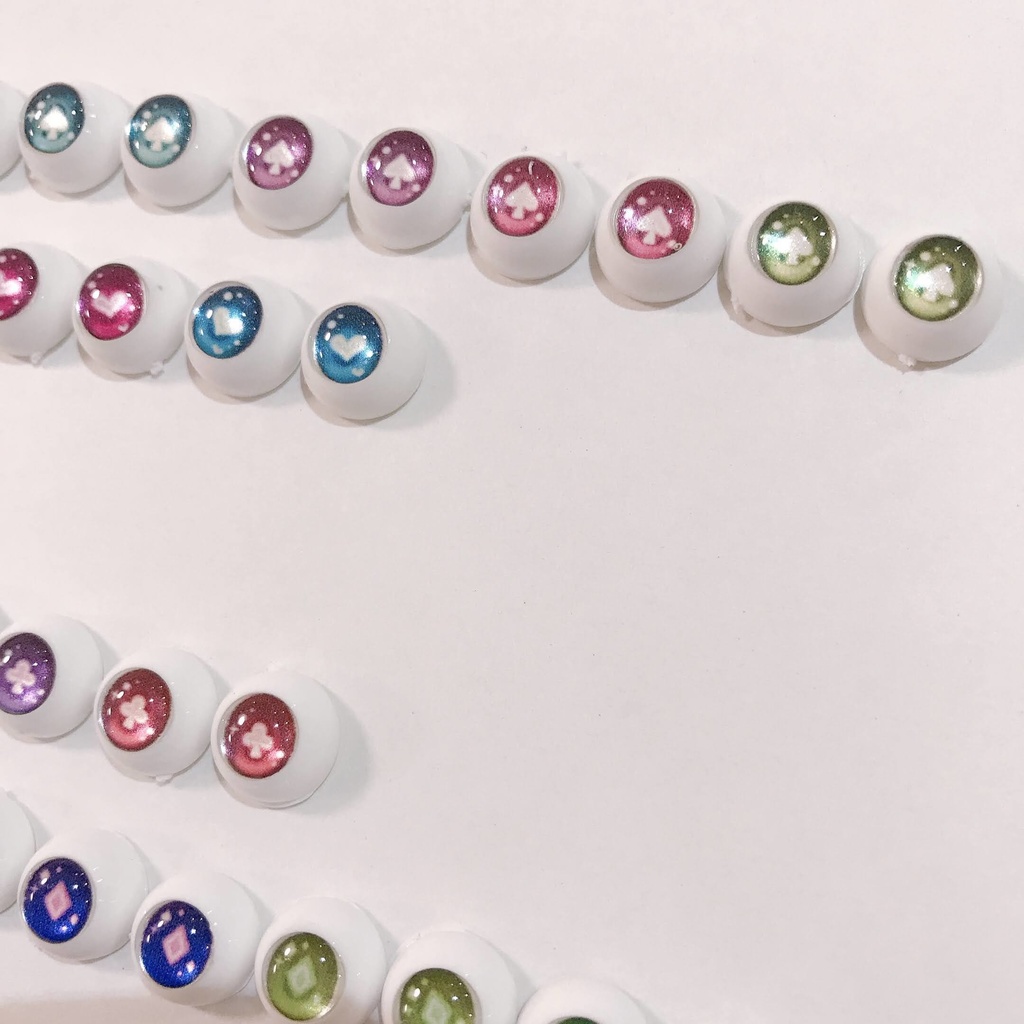 10mmレジンアイ(ドール用)トランプ