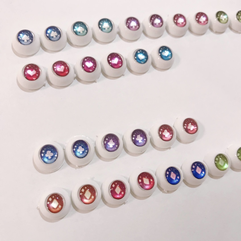 10mmレジンアイ(ドール用)トランプ