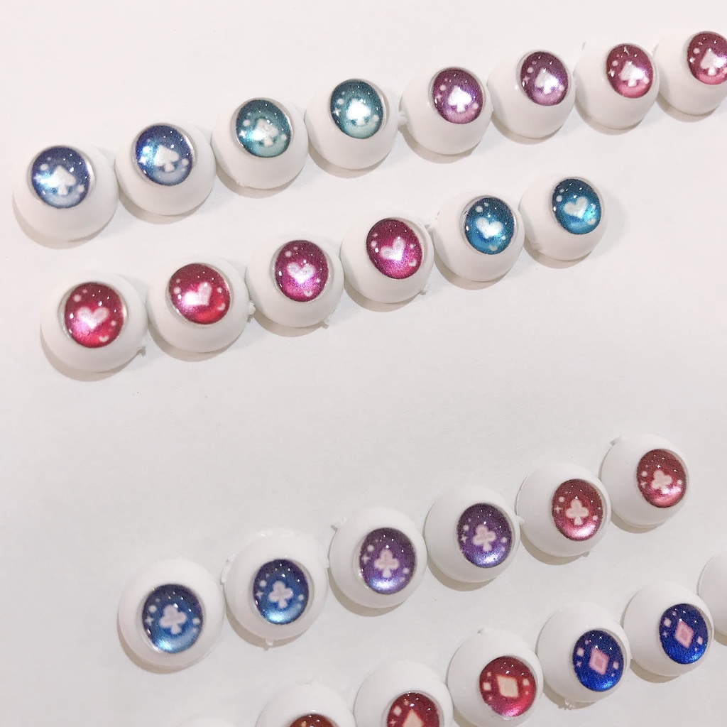 10mmレジンアイ(ドール用)トランプ