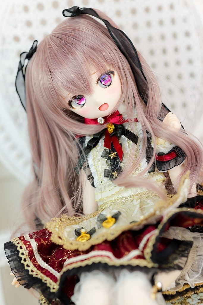 8~9inchウィッグ ツーサイドアップウェーブ