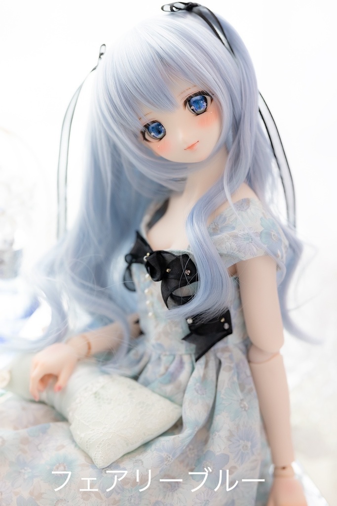 8~9inchウィッグ ツーサイドアップウェーブ