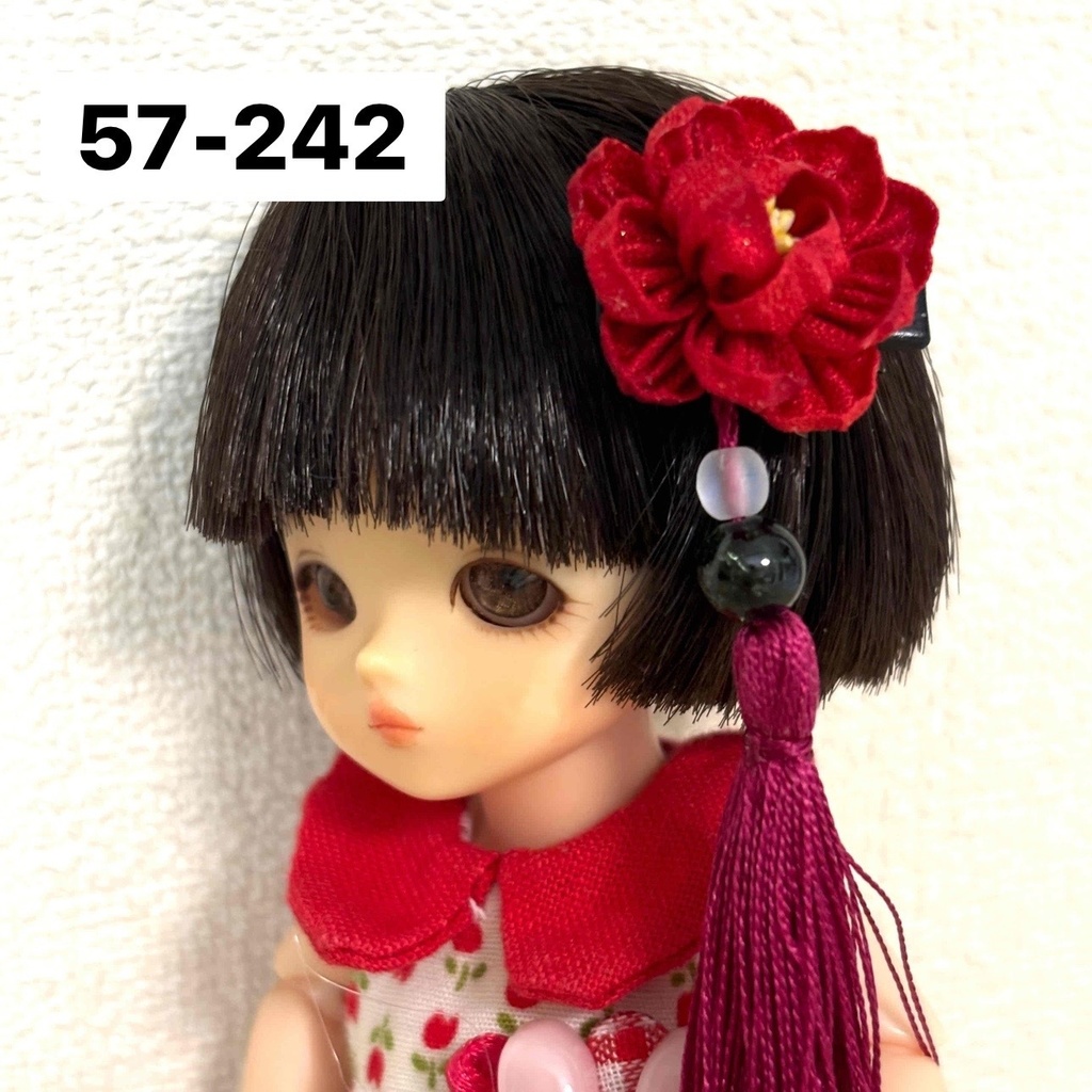 お花のつまみ細工　パッチンどめ