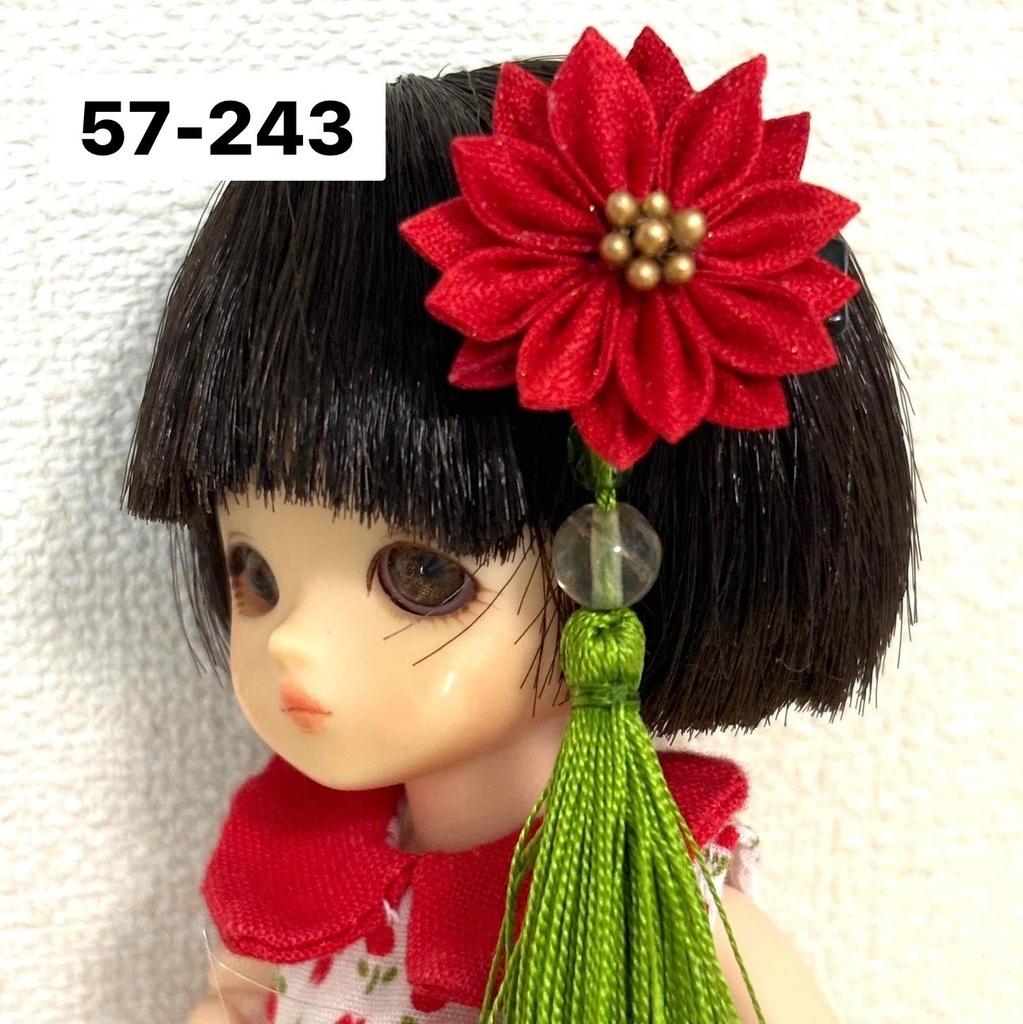 お花のつまみ細工 パッチンどめ