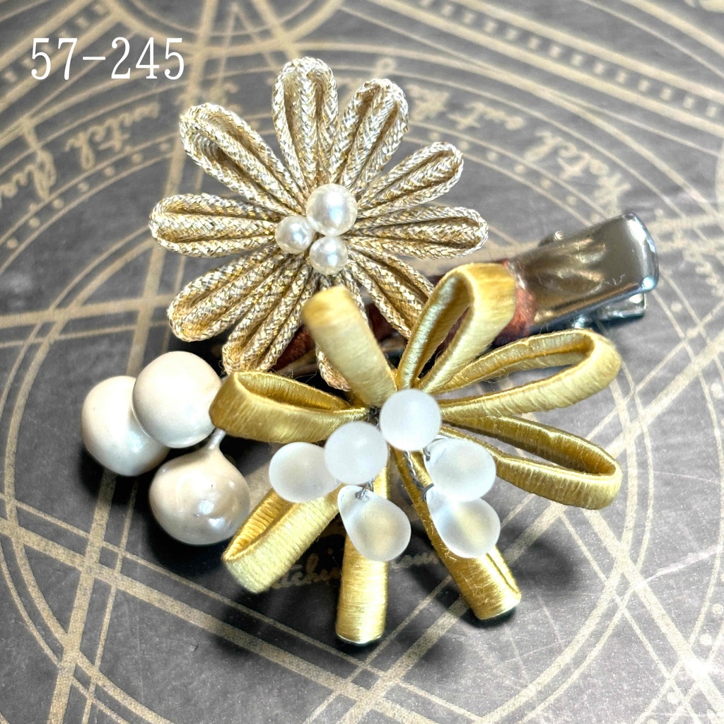 お花のつまみ細工 パッチンどめ