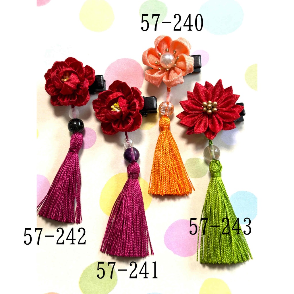 お花のつまみ細工 パッチンどめ