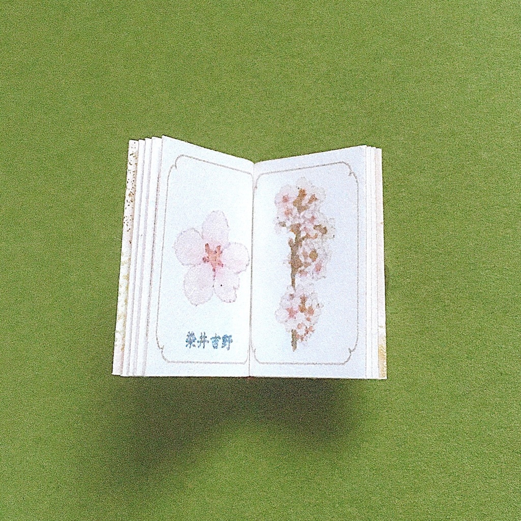 オビツ11サイズ【豆本:桜花・簪図鑑 小粒セット】
