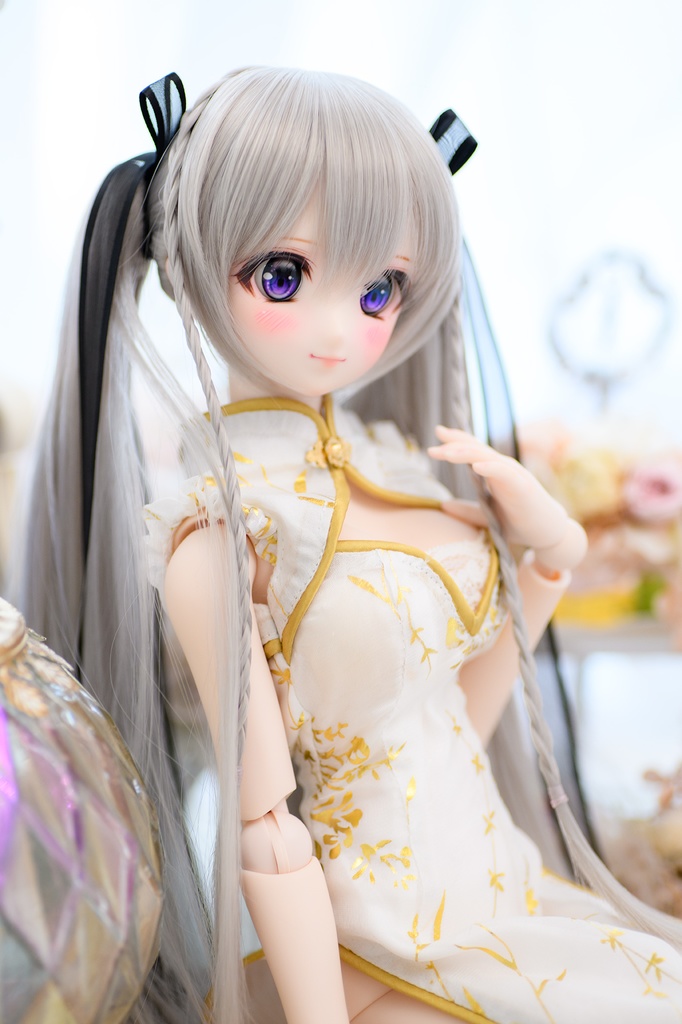 【年末年始SALE!10%OFF】8~9inchウィッグ シノワズリツインテール