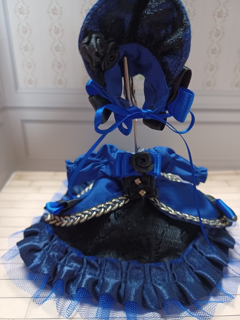 オビツ11サイズ うさぎの ぬいぐるみセット/くまポシェットセット/ロングドレス