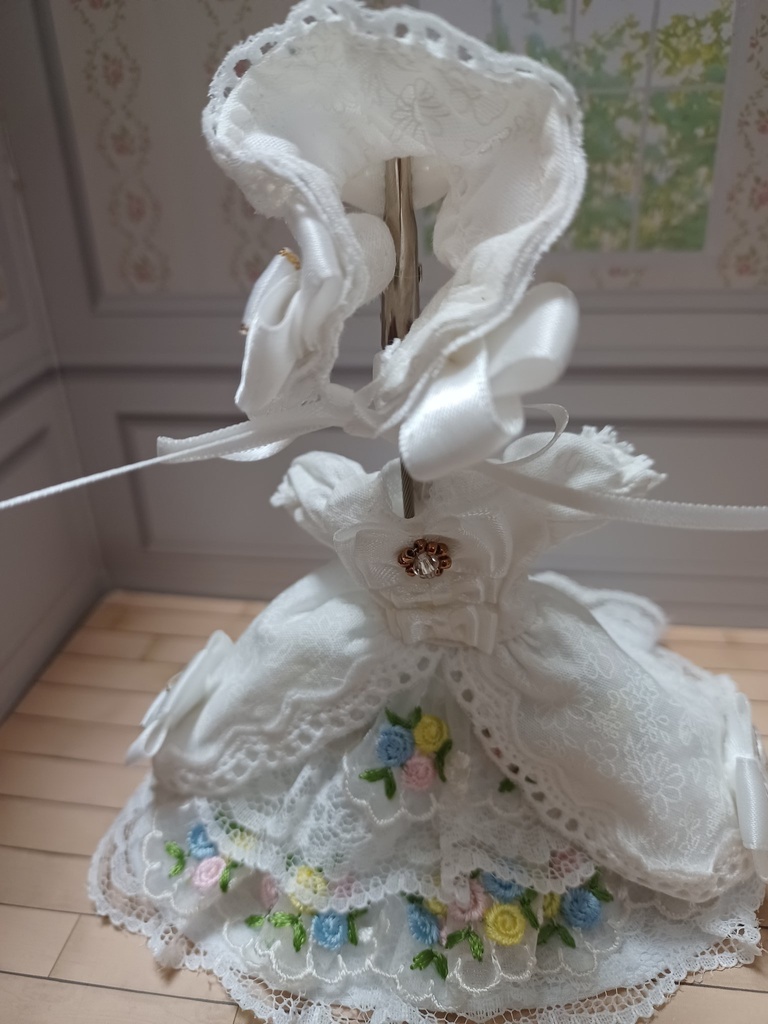 オビツ11サイズ うさぎの ぬいぐるみセット/くまポシェットセット/ロングドレス