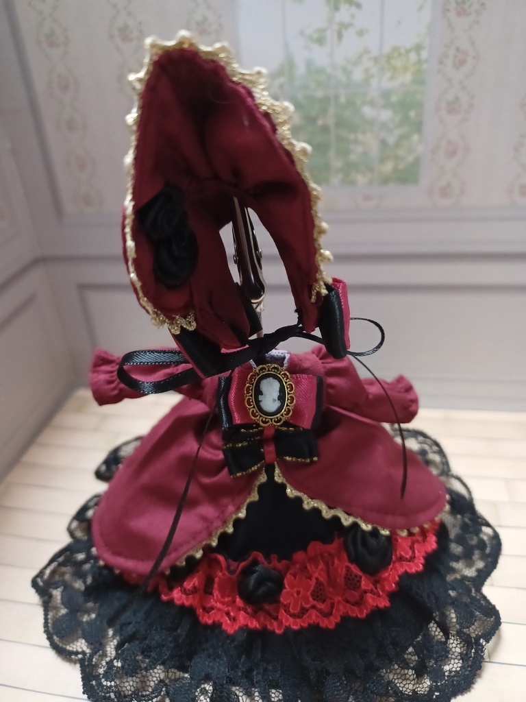 オビツ11サイズ うさぎの ぬいぐるみセット/くまポシェットセット/ロングドレス