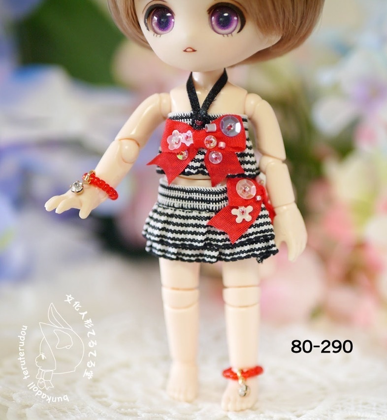 オビツ11サイズ/ピコニーモPサイズ リボン水着SET