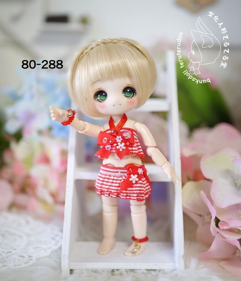 オビツ11サイズ/ピコニーモPサイズ リボン水着SET