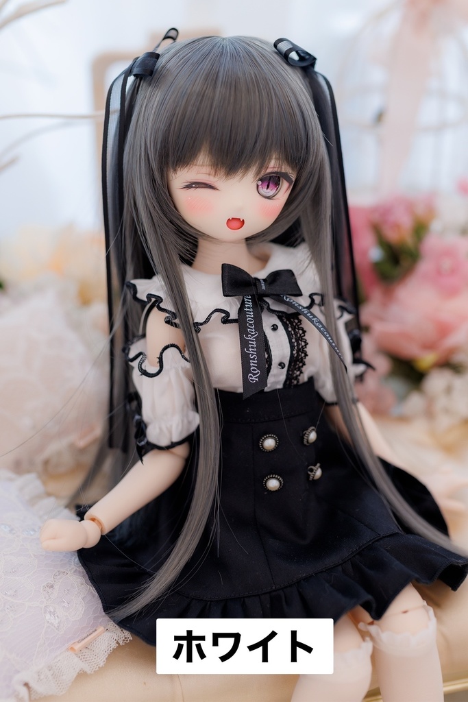 【サマーSALE!第2弾★10%OFF】MDDサイズ フリルブラウス&スカートセット