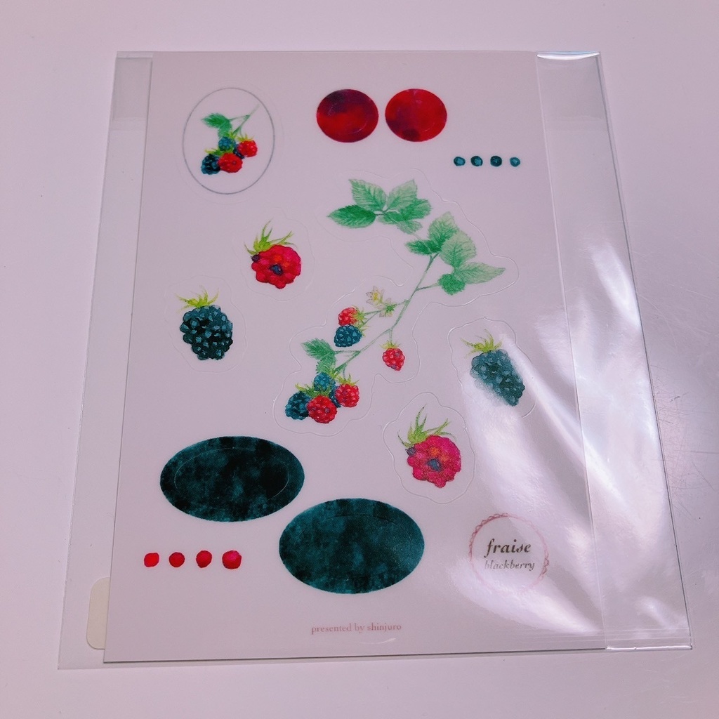オビツ11サイズ 豆本 FRAGARIA petit(いちごの図鑑)とシールのセット