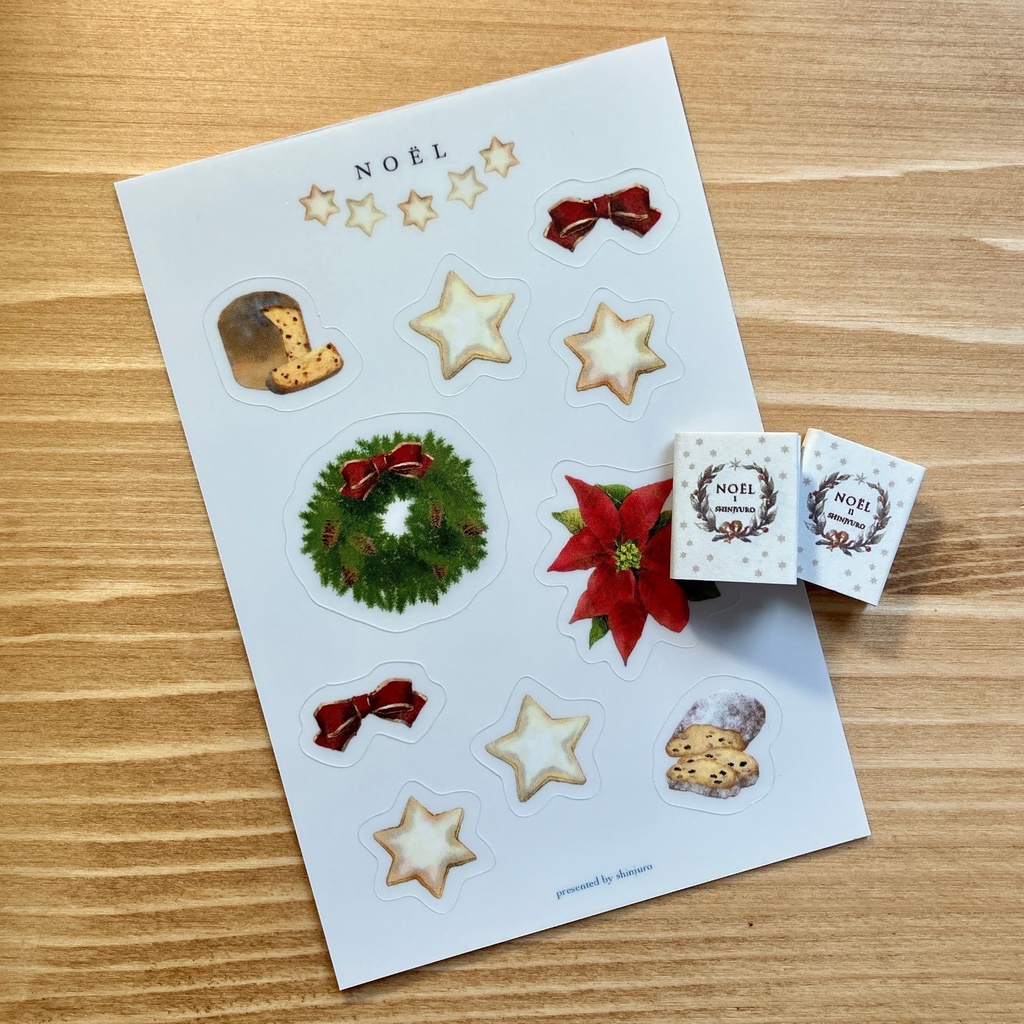 オビツ11サイズ 豆本 NOEL cute edition とシールのセット